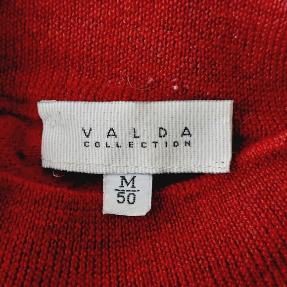 Valda Collection Men's Red Pure Wool Pullover Turtleneck Italy Sweater P3699 - Picture 5 of 7